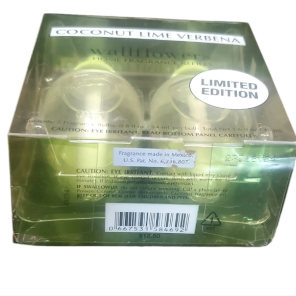 Bath & Body Works Wallflower Refills Ltd Edition Coconut Lime Verbena - Picture 3 of 4